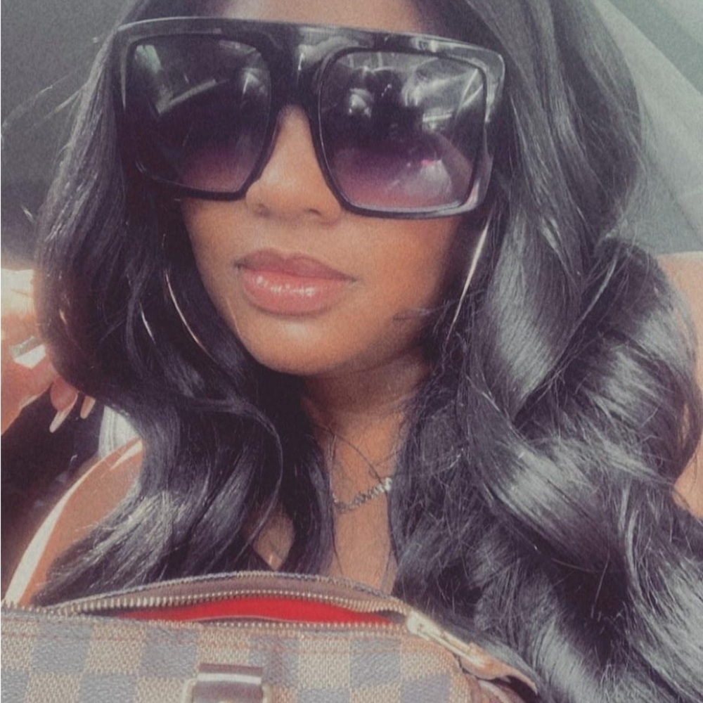 Oversized sunglasses. New